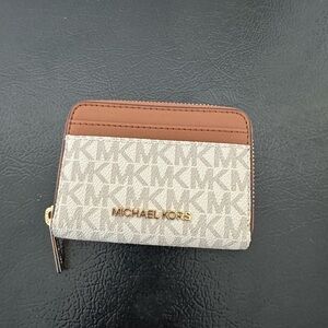 Michael Kors Brown and Cream Wallet